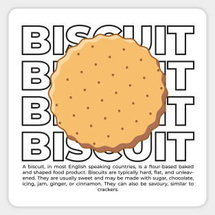 Biscuit with text Sticker